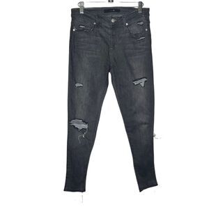 Joe’s Distressed Skinny Gray Jeans 27